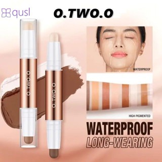 O.two.o Highlighter Trang Điểm Shadow Contour Stick Hai Đầu Kem Che Khuyết Điểm Shadow Repair Pen qusl