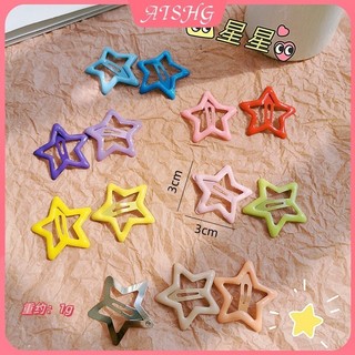 AISHG Metal Y2k Candy Star Kẹp Tóc Nữ Phong Cách Hàn Quốc Phụ Kiện Tóc Thời Trang Dễ Thương