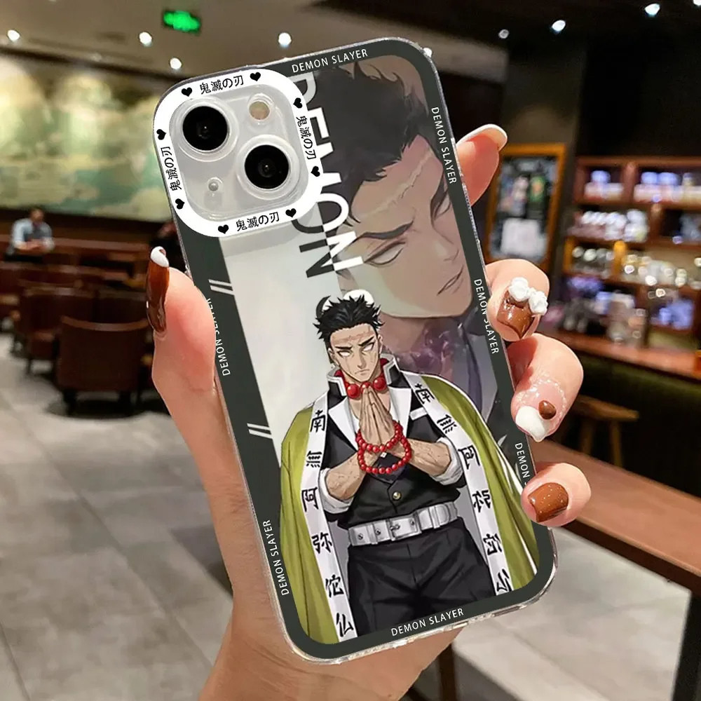 Ốp lưng iPhone Cạnh Vuông Samsung Xiaomi Oppo Gyomei Himejima Kimetsu No Yaiba Anime Nhật Bản