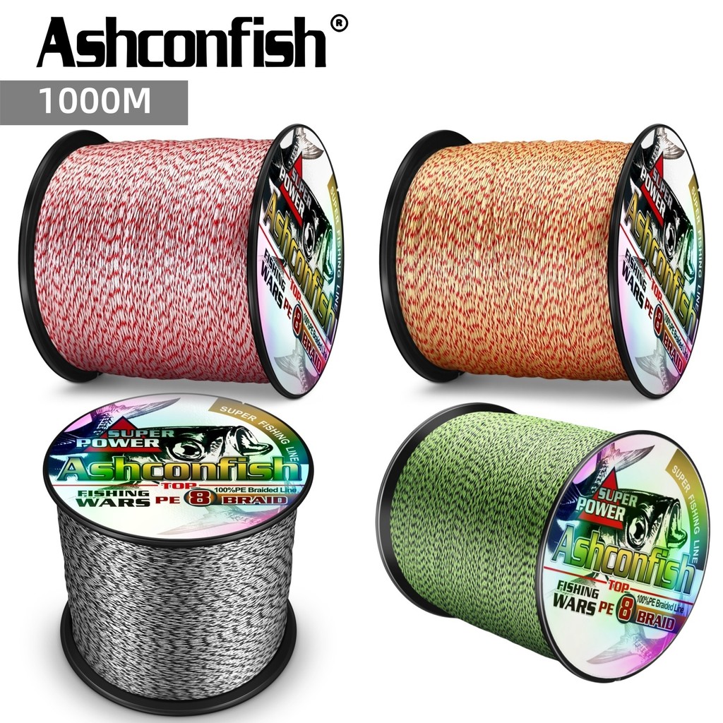 Ashconfish 1000M 8 Dây Spot Line Bện Dây Câu Dyneema PE Vô Hình