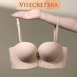Áo Ngực Áo Lót Bra Nữ Cài Trước Su Đúc Nâng Ngực Mút Mỏng Không Gọng Không Đường May -- 241191