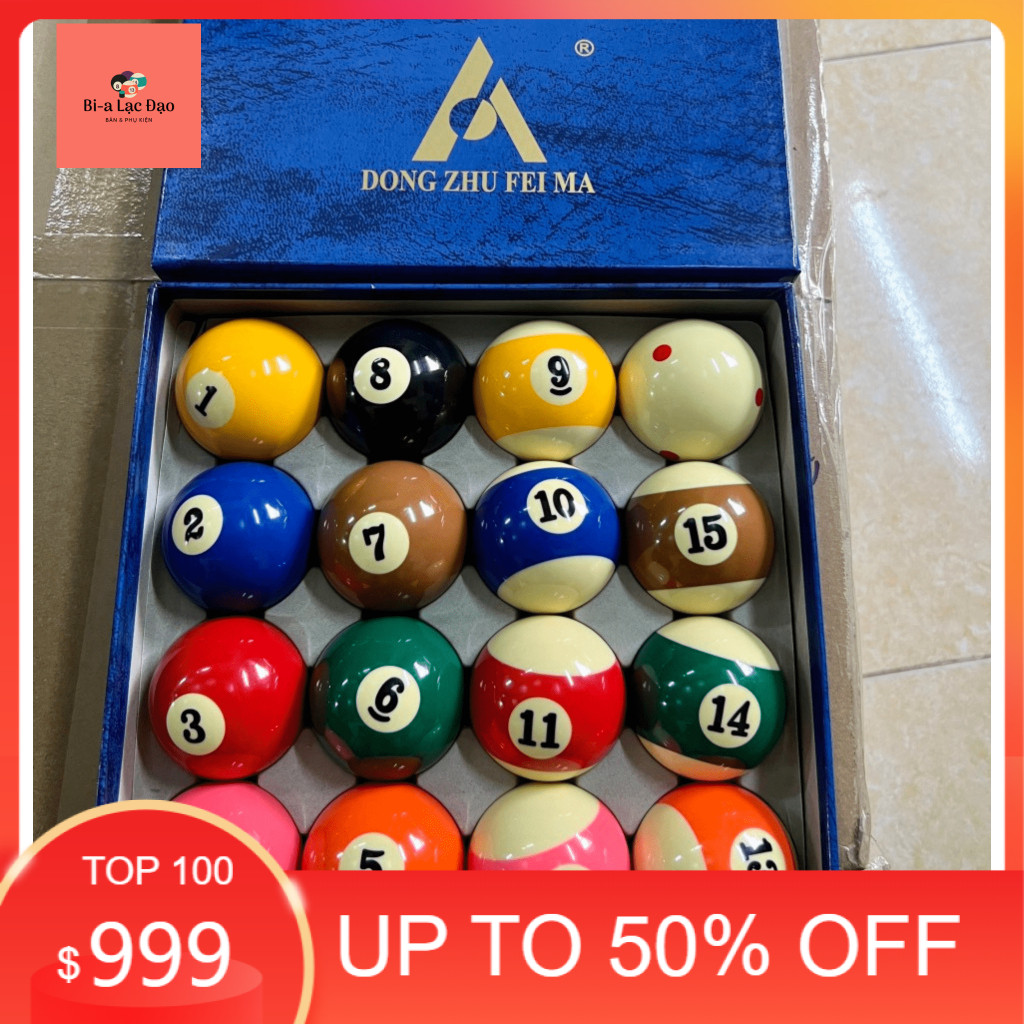 Bóng bida, Bộ Bi A dùng CLB/cá nhân - Nhập khẩu Đài Loan - Bóng chữ A - Cô Gái - Hàn Quốc loại 16 qu