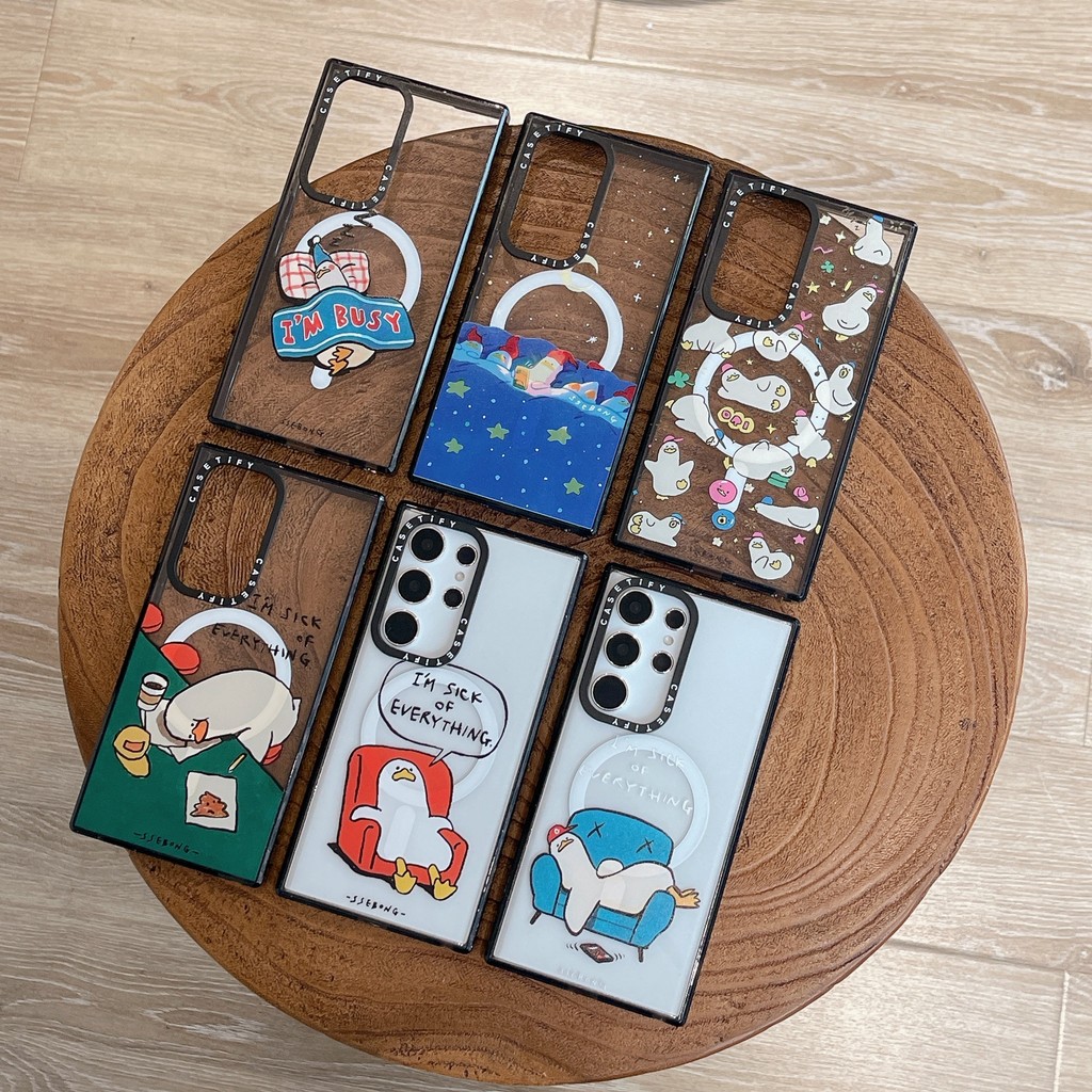 Ốp điện thoại acrylic trong suốt CASETIFY phù hợp cho Samsung Galaxy S25 Ultra S24 Ultra S22 Ultra S