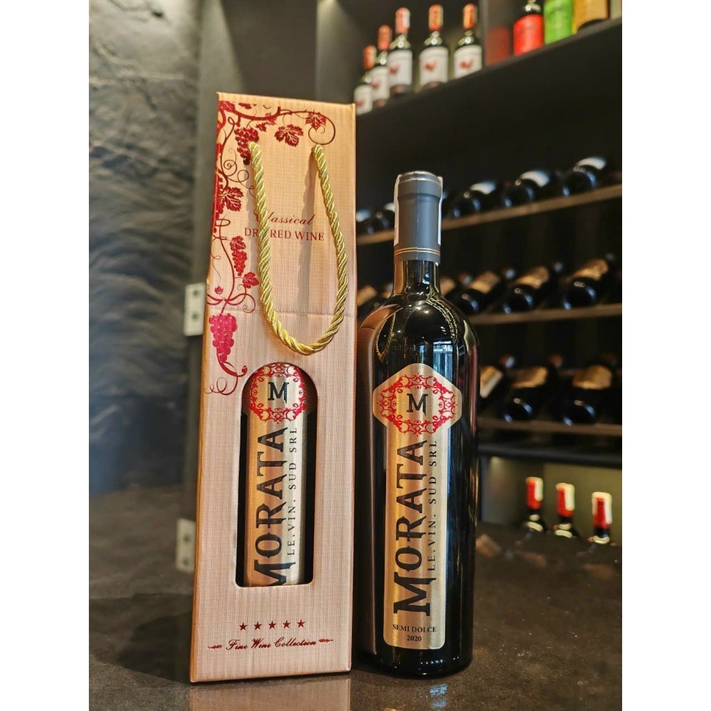 Rượu vang ngọt Ý Morata Semi có thể mua thêm túi giấy  - TG vàng 1 chai