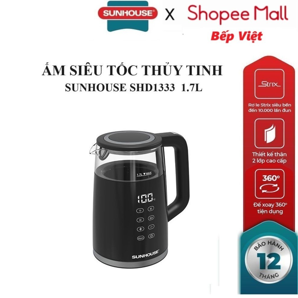 Ấm siêu tốc SUNHOUSE SHD1333