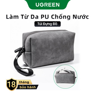  Ugreen Túi Tổ Chức Da Bảo Quản Tai Nghe Có Dây Tai Nghe Cáp USB Điện Thoại Di Động Sạc PC Phụ Kiện Kỹ Thuật Số Túi 