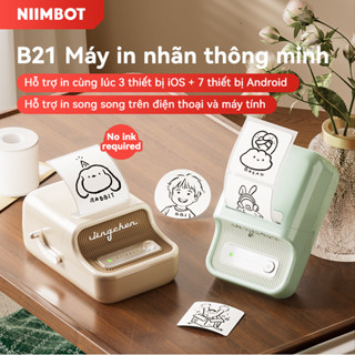 NIIMBOT B21 Máy in nhãn nhiệt kết nối Bluetooth thích hợp cho Android/ IOS