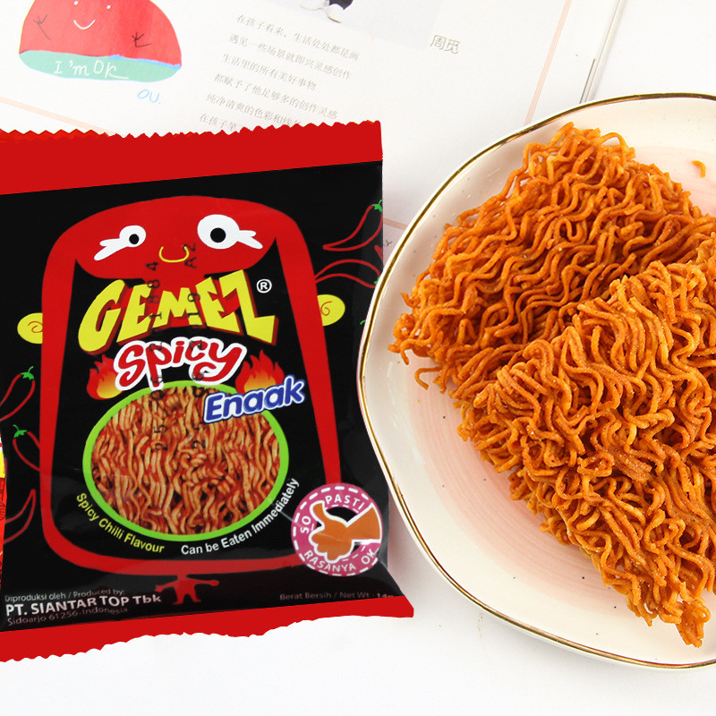 Snack mì giòn hươvị gà EMEZ nhập khẩu từ Indonesia 16 hươvị gà nướcay Snack giải trí A008 ZEUA