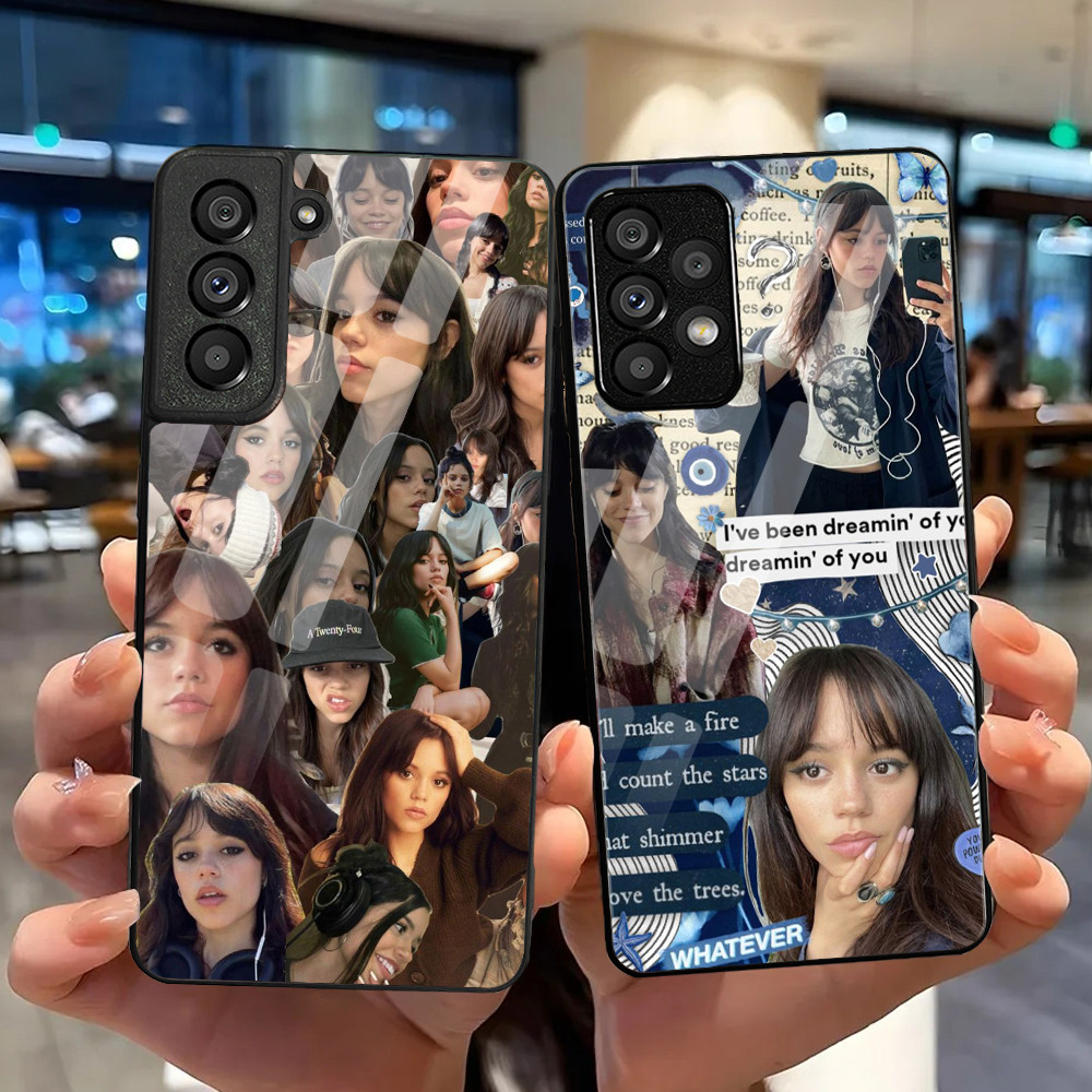 Ốp Điện Thoại Kính Cường Lực jenna ortega 01 Cho Samsung Galaxy Cover S24 ULTRA S23 S22 PLUS S21 S20