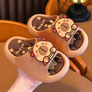  Dép Trẻ Em Hình Capybara Siêu Dễ Thương - Dép Đi Trong Nhà Đi Biển Chống Trơn Đế Mềm Êm Cho Bé Trai Bé Gái 