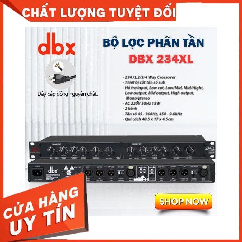 Thiết bị chỉnh âm Crossover DBX-234xl cắt tần số cho dàn âm thanh chuyên nghiệp
