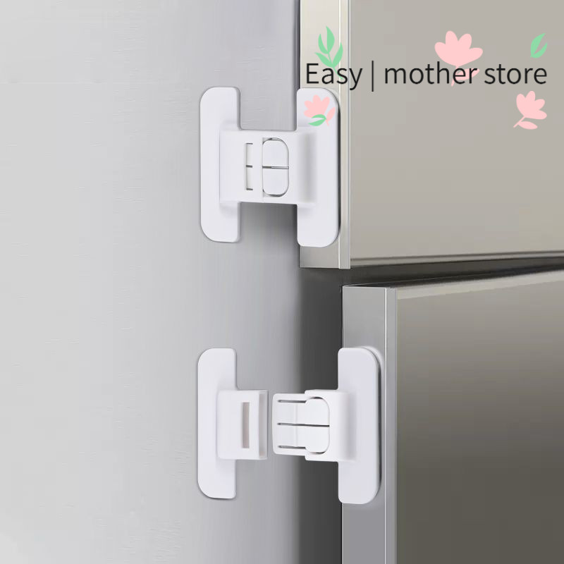 Cửa tủ lạnh Khóa an toàn Khóa tự động Không thủng Đa năng Hộ gia đình trẻ em Khóa an toàn chống mở