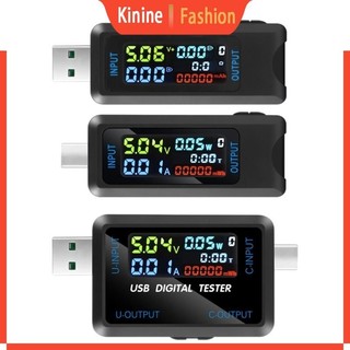 Kin usb đồng hồ đo nguồn dc4 5-36v 5a lcd usb usb c điện áp hiển thị dòng điện usb tester đồng hồ đo tốc độ kiểm tra của bộ sạc cabel