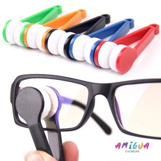✨️Amigoa1✨️ Dụng cụ lau chùi vệ sinh mắt kính chất liệu Microfiber mềm có lỗ treo móc khóa, kẹp lau kính cận, bàn chải lau kính mắt 2024