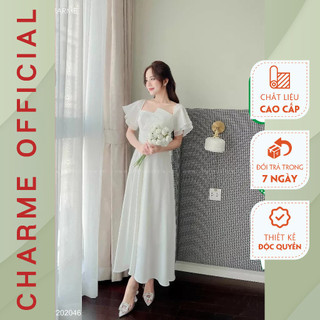 Váy nữ vạt ngực 2 tầng Charme 202046