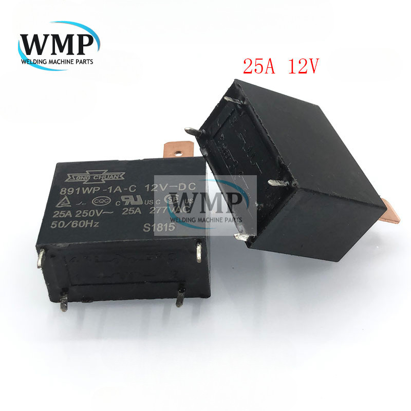 Rơle chính hãng 891WP-1A-C 4Pin 12VDC 25A cho điều hòa không khí / Máy nước nóng mới