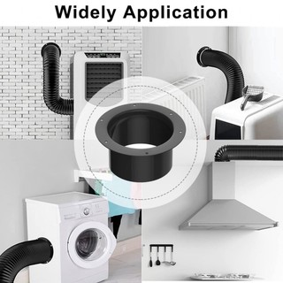 【LAGO】Round For Ventilation Pipe Connector ABS Material High Strength Smooth Surface