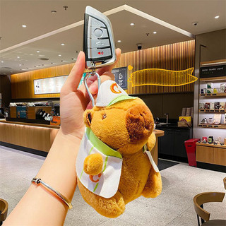 New Capybara Plush Simulation Snot Animals With Stretchable Nasal Mucus Capibara Fluffty Soft Stuffed Plushy Doll Kid Gift
