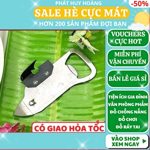 Dụng cụ mở hộp thức ăn ✅ FREESHIP 🚛 Có video thật 🎥Dụng cụ mở hộp thức ăn , khui nắp chai bằng inox - Phát Huy Hoàng