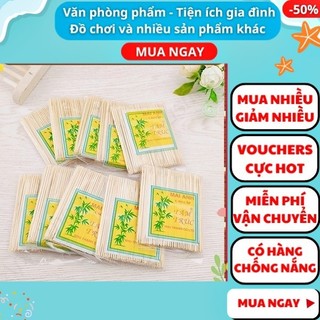 Combo 10 bịch tăm tre xỉa răng ✅freeship 🚛 combo 10 bịch tăm tre xỉa răng - aplusmart