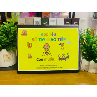 [Autismshop]  Học liệu sổ tay giao tiếp 18 chủ đề pecs giúp trẻ thể hiện nhu cầu phát triển ngôn ngữ hình thành mẫu câu