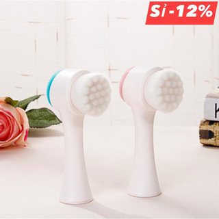 Cọ rửa mặt 2 đầu massage mềm mại