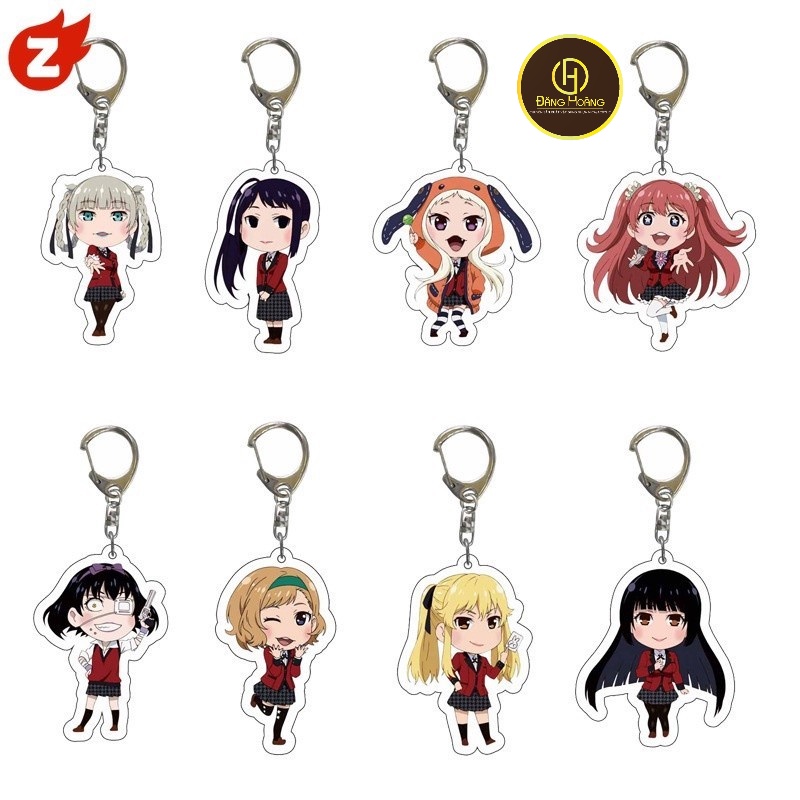 Set 1 Móc Khóa Acrylic KAKEGURUI Jabami Yumeko_ĐH