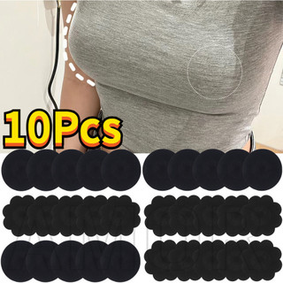  10 Miếng Dán Núm Vú - Vô Hình Tự Dính Dùng Một Lần - Phụ Kiện Đồ Lót - Miếng Dán Áo Ngực Không Dệt Màu Đen - Thoáng Khí Siêu Mỏng Thân Thiện Với Da - Nâng Ngực 