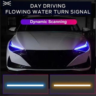 2 chiếc thương hiệu mới led drl xe chạy ban ngày dải chống thấm nước linh hoạt đèn pha tự động phanh dòng đèn 12v 30cm 45cm 60cm