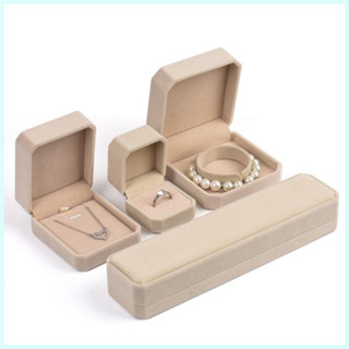 Nhẫn Nhung Hộp Trang Sức Bông Tai Cưới Vòng Cổ Vòng Tay Lưu Trữ Hộp Quà Tặng