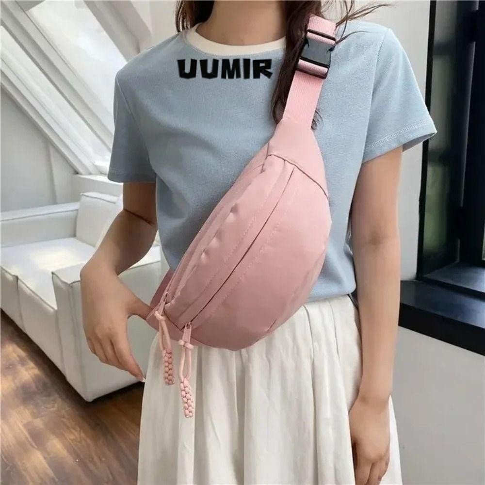 Túi Ngực Nữ, Túi Thắt Lưng Vải Nửa Trăng, Túi Đeo Ngang Đa Năng Chống Thấm Nước Dung Tích Lớn Thời Trang Thể Thao