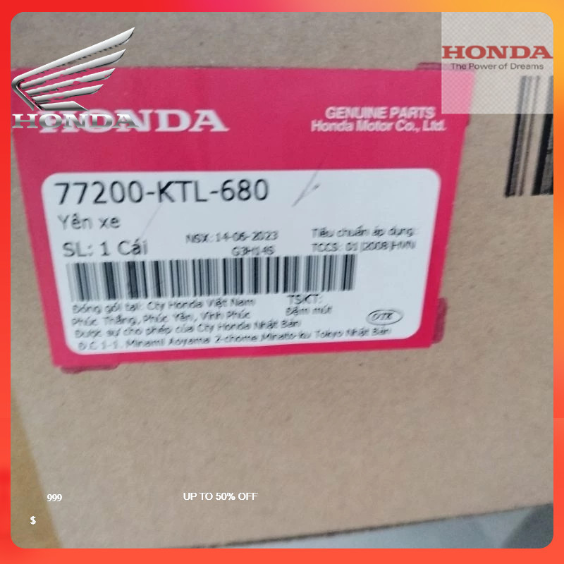 HONDA Yên xe HONDA Wave ALPHA 100 (2006-2015) (77200KTL680)