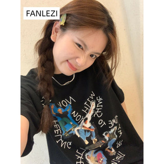 FANLEZI áo phông áo thun nữ croptop baby tee Trendy Fashion Dễ thương Vintage WCS2430GPU 21Z240519
