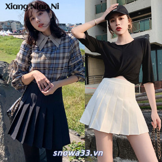 Xiang Nian Ni Váy xếp li JK Váy đồng phục Váy đa năng Váy ngắn