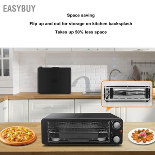 Easybuy Lò nướng pizza trong nhà 1200W Mặt bàn di động đa năng bằng thép không gỉ Máy làm bánh điện cho hàng gia đình