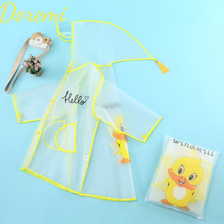 Áo mưa trẻ em EVA trẻ em tiểu học trẻ em mũ toàn thân hoạt hình mẫu giáo trong suốt poncho dễ thương