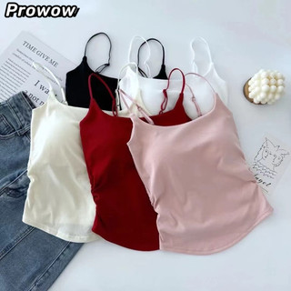 Prowow Phiên bản Hàn Quốc của áo đệm ngực lót đôi có thiết kế quây