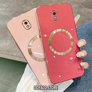 Ốp Sang Trọng Cho Samsung J3 pro J5 pro j7 2017 j7 pro Ốp Điện Thoại TPU Silicon Mạ Điện Có Vỏ Mềm Hút Từ Tính Mạ Squaer Edge Cover