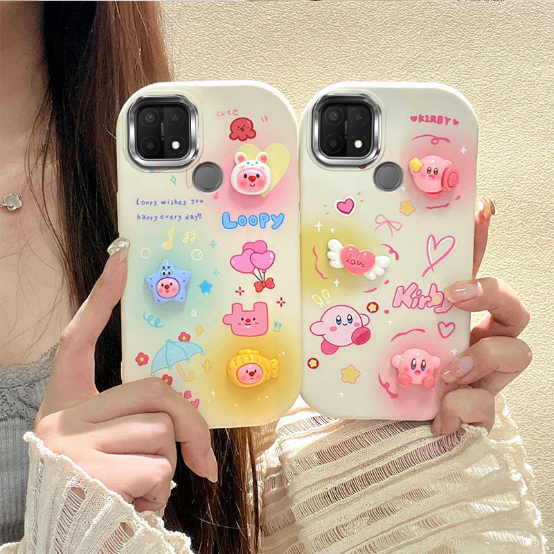 ốp lưng oppo a15  Ốp điện thoại mạ điện búp bê dễ thương cho ốp lưng oppo a15 oppo a15s