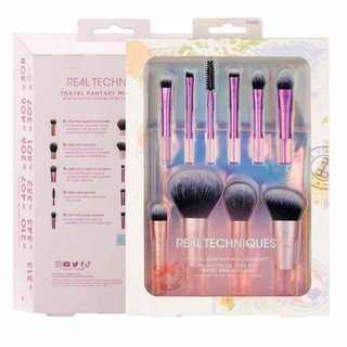 Real Technique Travel Fanstasy Mini Brush Kit, Makeup Brushes, Mini Sized Brushe Makeup Brushes & Sets