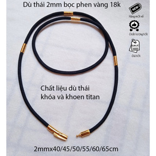  Dây Chuyền Dù Thái Vòng Cổ Nam Nữ Khóa Titan Cao Cấp 2mm*dài tùy chọn 