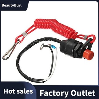 Thuyền Động Cơ Khẩn Cấp Kill Stop Switch Cho Yamaha / Tohatsu Outboard Stop Kill Switch Cắt Công Tắc Với Dây Buộc An Toàn