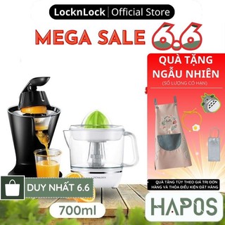 Máy vắt cam LocknLock tự động Chính hãng 0.7L 40W đa năng tự đảo chiều ép kiệt bưởi, chanh, lựu,... - HAPOS OFFICIAL