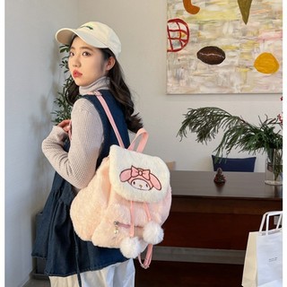 Hoạt Hình Dễ Thương Sang Trọng Nắp Túi Đeo Vai kulomi Túi Dung Tích Lớn Đa Năng Dễ Thương Học Tập schoolbag