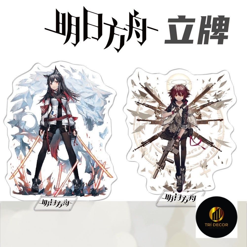 Anime arknights amiya silverash exusiai ceylon phantom Đứng Trang Trí Sáng Tạo