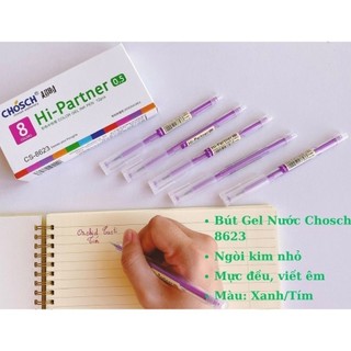 Hộp 12 cây bút viết gel nước chosch hi-partner cs-8623 / cs8623