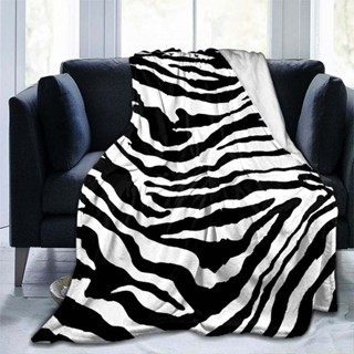  Chăn ném in hình ngựa vằn Chăn lông cừu siêu mềm nhẹ cho giường sofa Phòng khách 