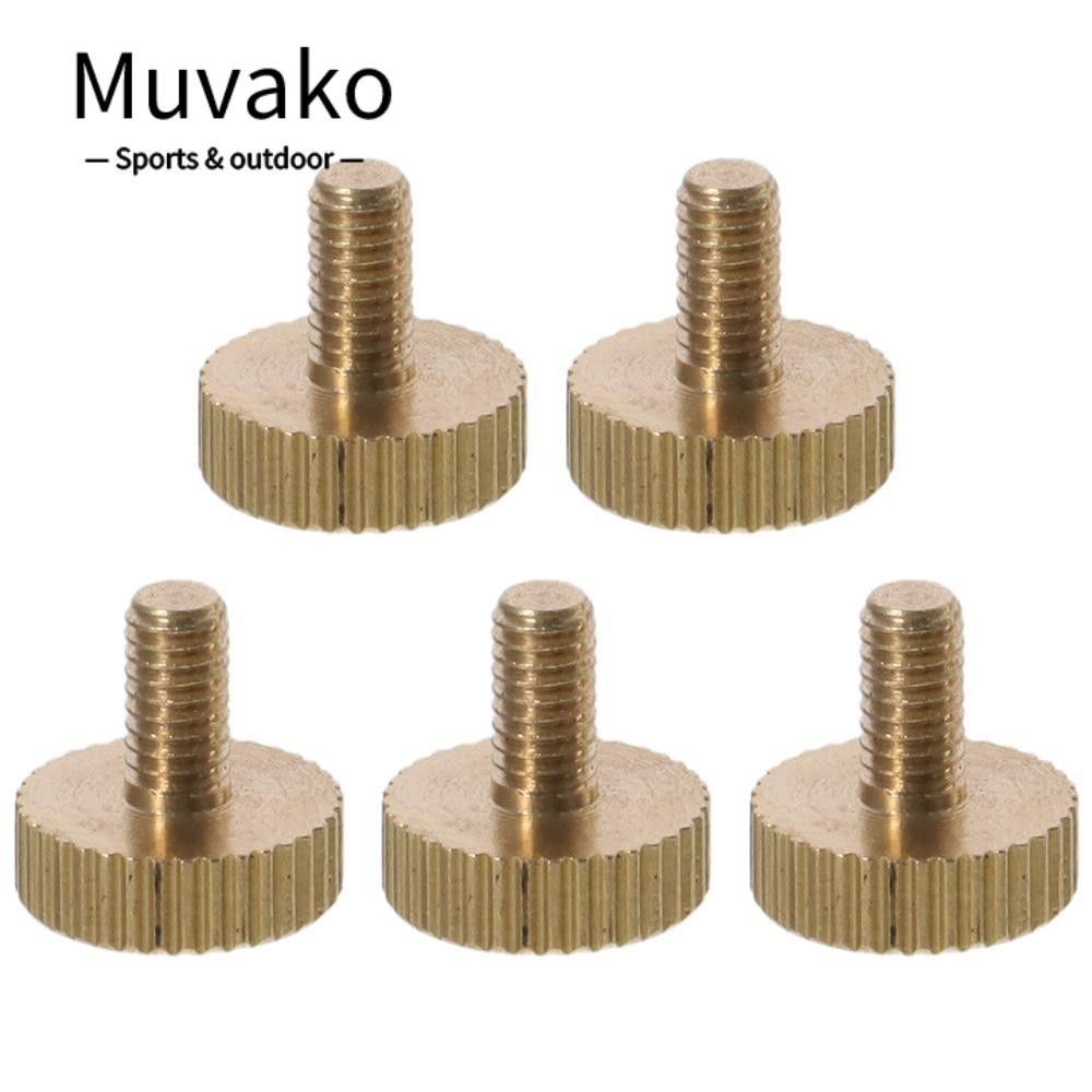 Muvako 5 Đầu phẳng, Ốc vít ngón tay cái có khía bằng đồng M4x 6-14mm, Ốc vít nâng tay