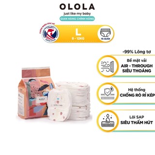  COMBO 4 Bịch Tã Bỉm Quần Cao Cấp OLOLA Skin Fit Size L 26 Miếng Hàn Quốc Cho Bé Mỏng Nhẹ Mềm Thoáng Thấm Hút Nhanh 