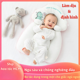 Gối Chữ U Cho Bé Sơ Sinh Chống Giật Mình Chicbabe Thiết Kế 2 Mặt Vừa Thoáng Khí Vừa Mềm Mại Tháo Rời Dễ Dàng, Dễ Vệ Sinh